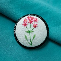 (반제품)원형꼬임브로치(대)(블랙)