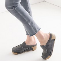 4.5cm 천연소가죽 모카신 털단화 블로퍼 털신 여성용 겨울 신발 BO2863