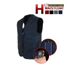 불가마 USB 발열조끼 방한 온열 보온 작업복 열선 조끼