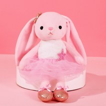 부드러운 동물 춤 토끼 인형 유아 공주 소녀 생일 선물 천 발레 인형 봉제 아기 잠자는 인형 장난감, Pink-CC046