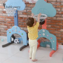 파파스토이 유아 아기 농구골대 어린이농구대, 블루&스카이블루