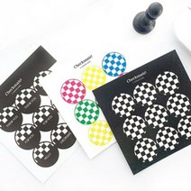 제이로그 트윙클 체크메이트 스티커 3종 셋트, 단품