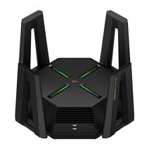 샤오미 라우터 AX9000 2.4G/5G/5G-Game 3 채널 WiFi 6 향상된 버전 4 코어 CPU 1GB RAM 4K QAM 12 고 이득 안테나, 01 Black_03 add UK plug