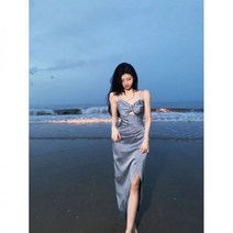 유럽여행원피스 리조트룩 휴양지 롱 샬랄라 보헤미안
