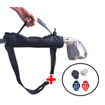 [라온] 골프클럽 미니 하프백 골프채 휴대용 가방 남성여성 공용, 레드