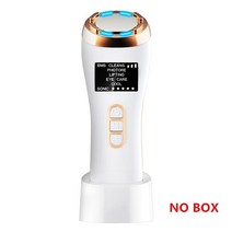 탄력기기 8 IN1 LED 뜨거운 차가운 얼굴 피부 관리 장치 마사지 아름다움 망치 초음파 Cryotherapy 진동 이온 계기, option 2 no box
