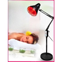 필립스 원적외선 전구 조사기 온열기 적외선 램프 각도조절, 필립스100W+국산블랙탁상스탠드
