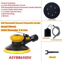 그라인더 샌딩기 디스크 사포 목공 연마기 원형 소형 휴대용 벽 바닥 다기능 자체 생성, 샌더(6홀 패드)