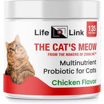 고양이영양제 LifeLink의 고양이 야옹 고양이를 위한 씹어먹을 수 있는 다양한 영양소 프로바이오틱스 135일분 The Makers of Zobaline에서