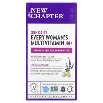 New Chapter 40+ 에브리 우먼스 원 데일리 천연 식품 종합비타민 베지 72정 비타민BCD 149458, 96