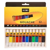 미야 HIMI 과슈물감 수채화물감, 12ml, 12색