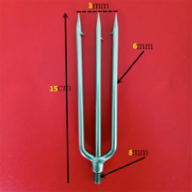 작살 물고기 수중 스테인리스 바다 스틸 잠수 포크 낚시, 선택1 삼지창 길이 15cm