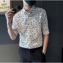 남자 꽃무늬 캐주얼 셔츠 B103