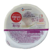 햇반 흑미밥 작은공기, 190g, 48개