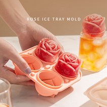 얼음트레이 실리콘 장미꽃, 민트