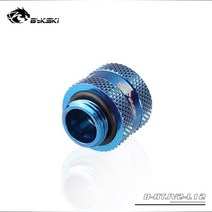 Bykski-하드 튜브 피팅 OD12MM 경질 G1/4 안티 오프 하드 파이프 커넥터 PC 수냉 액세서리, 05 Blue_02 OD14mm