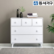 동서가구 로에브 와이드 1000 3단 서랍장 DF919222, 네이비