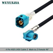 자동차 배선 HSD LVDS 케이블 Z 커넥터 VW BMW Audi Mercedes 자동차 GPS 네비게이션 오디오 고속 배선 하, 01 Z M to Z F90 HSD_09 1.2M