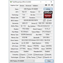 AMD-RX6600M 8GB 그래픽 카드 Radeon RX 6600M GDDR6 128 비트 14 Gbps 7nm 비디오 지원 CPU, 한개옵션0