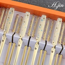 [라몽] H.jin 죽림산수 티타늄 수저세트 5벌 (5인용) 가족 숟가락 젓가락 집들이 이사 결혼 선물 명절 추석 설날 단체 선물 답례품