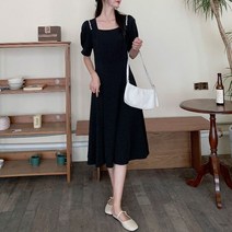 복고풍 6월 7월 8월 여름 결혼식 하객 패션 원피스 제주도 옷차림 여성 치마 드레스 B61