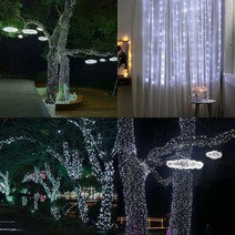 소울리드 [은하수]100구 투명선 LED 백색 지니전구(10M) (전원잭별매) (연결가능) (150cm∼500cm트리용) 크리스마스 크리