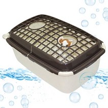 아가명가 강아지 욕조 APB-770 + 케이지 뚜껑, 케이지(브라운), 욕조(아이보리), 3세트