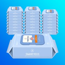 스마트에코 비바체 물티슈 캡형 100매 12팩 (2개)