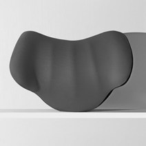 자동차 메모리폼 목 베개 뒷 경부 요추 지지 머리 받침 등 패드 사무실 인테리어 액세서리, [03] Grey