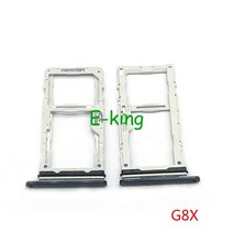 sim 트레이 홀더 lg g8x thinq g850 v50s sim 카드 트레이 슬롯 홀더 어댑터 소켓 수리 부품, g8x 블랙