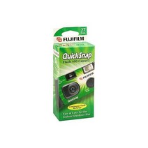 후지 퀵스냅 400 일회용 35mm 카메라 플래시