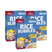 켈로그 라이스 버블 시리얼 250g Kelloggs Rice Bubbles Cereal, 3팩