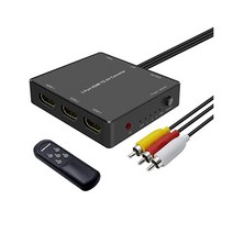 RuiPuo 3 포트 HDMI to AV 컨버터 RCA 어댑터 비디오 오디오 파이어 스틱 Roku PS3 Xbox 블루레이 플레이어 DVD HD TV 박스 용