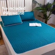 어싱 접지 매트 패드 여름 슬리핑 매트 침대 쿨 섬유 토퍼 접이식 소프트 매트리스 커버 안티-슬립 보호 패드 보호대, 60x120, 08 blue