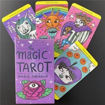 해외 매직 타로 카드 클래식 보드 게임 카드 상상력 Oracle 점 데스크 게임 타로 카드 전자 책 포함 PROD3, 22 44PCS TS18