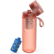 필립스 워터 GoZero 액티브 BPA 프리 물병, 20 oz_Red with Fitness Filter