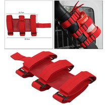소화기거치대 차량 가정 업소빨간색 소화기 홀더 조정 가능한 자동차 마운트 스트랩 롤 바 지프 랭글러에, 한개옵션0
