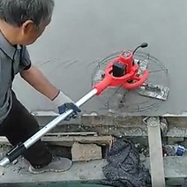 충전 휘니샤 휘니셔 전동 피니샤 미장기 공구리 미장, 220V 램프 모델+블레이드 플레이트 세트
