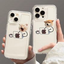 TAOMI 냥이 시바견 투명 젤리 케이스