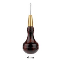 가죽공예 송곳 Fenrry 샌들 우드 마름모 모양 스티칭 DIY 가죽 펀치 도구 공예 바느질 수제 액세서리, 04 A 4mm