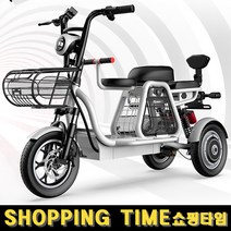 케이스타 삼륜 2인용 3인용 전기스쿠터 부모님 전동 스쿠터 48V 160KM 관세포함, 48V_8A_18-30KM, 화이트