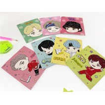[천삼백케이] [에코라믹] DIY 보석십자수 데코스티커형 방탄소년단 타이니탄, 타이니탄 스티커-RM