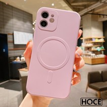 HOCE 맥세이프 호환 아이폰13 14 풀커버 실리콘 케이스