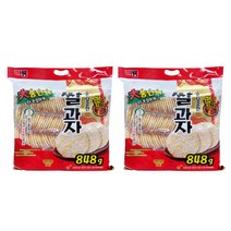 미룡 구운달콤한 쌀과자 풍년팩 848g 인기스낵 대용량, 2개