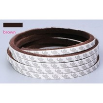 3 미터/5 미터 브러시 스트립 자체 접착 도어 창 씰링 홈 방음 방풍 가스켓, Brown, 9mmX9mmX5M