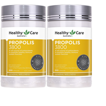 [2개 묶음] 헬시 케어 호주 꿀벌 프로폴리스 3800mg 200정 Healthy Care Australia Bee Propolis Extract 3800mg