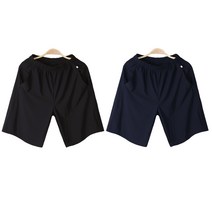 니키진 여름 편안한 밴딩 빅사이즈 아이스팬츠 반바지 EG2903