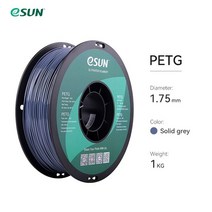 3D프린터 DIY FDM프린터 ESUN PETG 필라멘트 1.75mm 3D 프린터 정확도/- 용 1KG 2.2LBS 스풀 3D 인쇄 재료, 09 Solid Grey