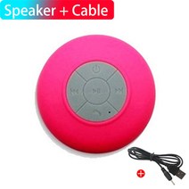 블루투스 스피커 iphone samung 방수 욕실 음악 플레이어 스피커 마이크 핸즈프리 사운드 박스, 분홍