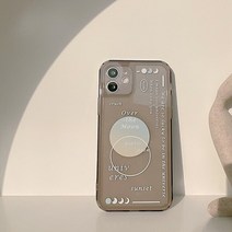 레트로케이스 Ins Art Retro Planet Label 12 용 한국 전화 케이스 Max X 7 8 Plus SE 2020 Clear Soft TPU, 11 For iPhone 11 Promax, 02 B